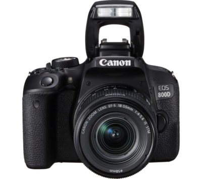 CANON EOS 800D DSLR Camera with 18-55 mm f/3.5-5.6 Zoom Lens - Black CANON EOS 800D DSLR Camera with 18-55 mm f/3.5-5.6 Zoom Lens - Black